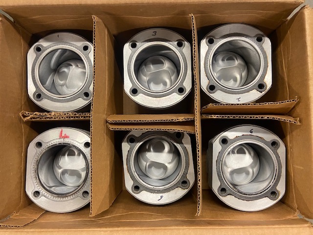 Original Mahle Porsche 906 Pistons and Cylinders